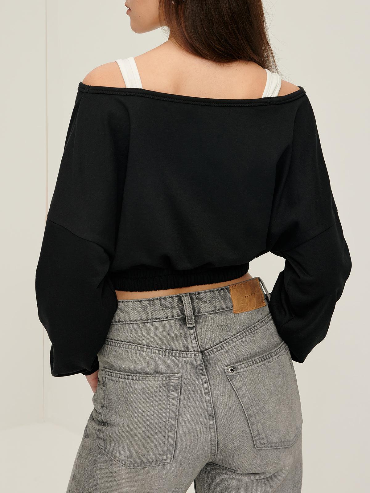 2 in 1 Crop Sweatshirt