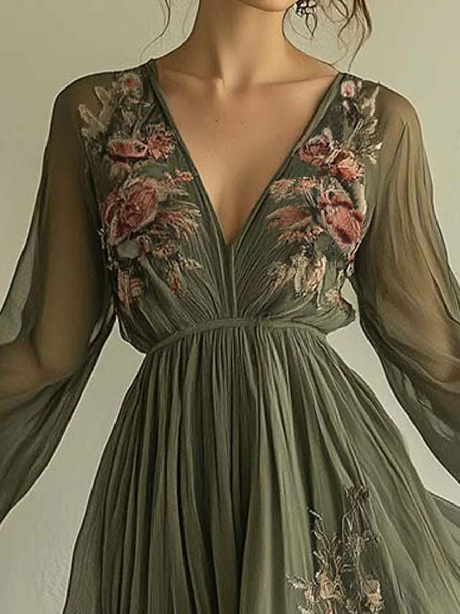 Chiffon Fashion Printed Dress
