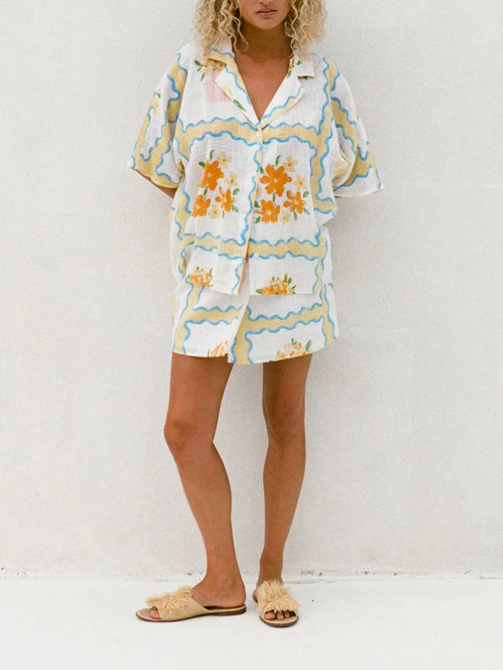 Fun Floral Print Shirt