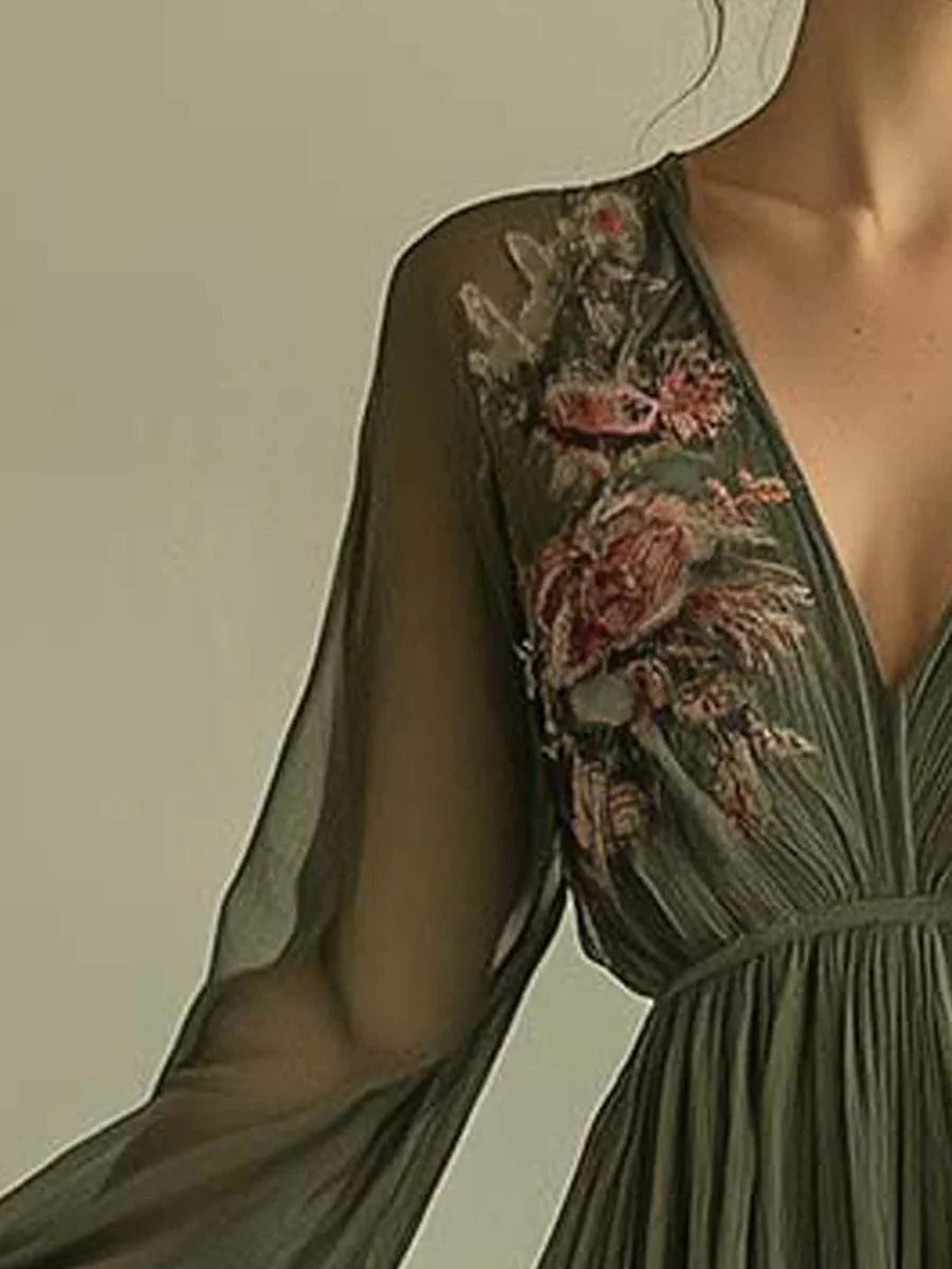 Chiffon Fashion Printed Dress